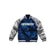 Dallas Cowboys Navy Blue and Silver Varsity Jacket