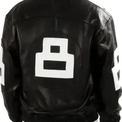 David Puddy Black Seinfeld 8 Ball Jacket