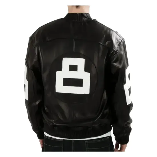 David Puddy Black Seinfeld 8 Ball Jacket