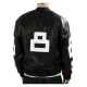 David Puddy Black Seinfeld 8 Ball Jacket