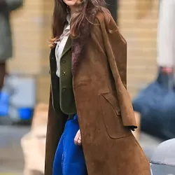 Dead Shot Felicity Jones Brown Coat