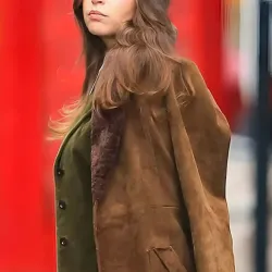 Dead Shot Felicity Jones Brown Coat