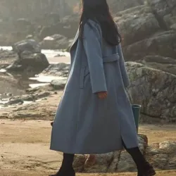 Decision To Leave 2022 Tang Wei Light Blue Coat