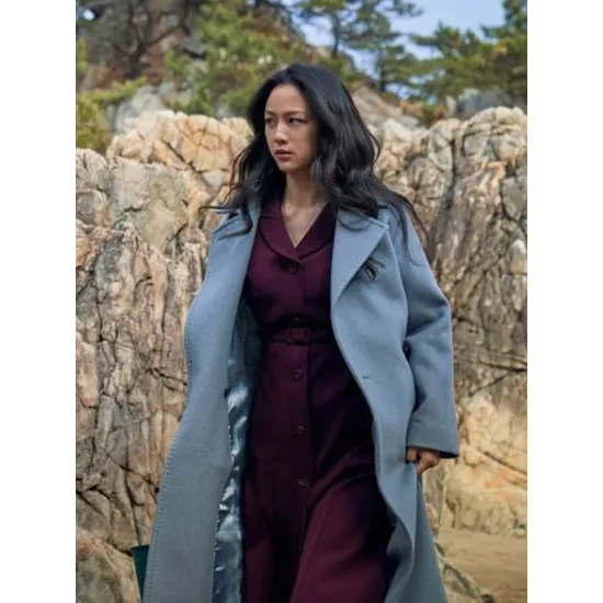 Decision To Leave 2022 Tang Wei Light Blue Coat