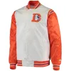 Denver Broncos Replica Starter White and Orange Jacket