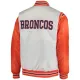 Denver Broncos Replica Starter White and Orange Jacket