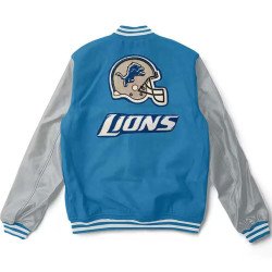 Detroit Lions Varsity Light Blue Jacket