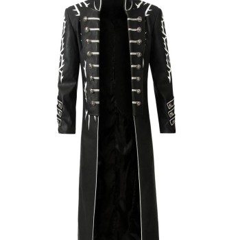 Devil May Cry 5 Vergil Black Leather Coat