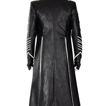 Devil May Cry 5 Vergil Black Leather Coat