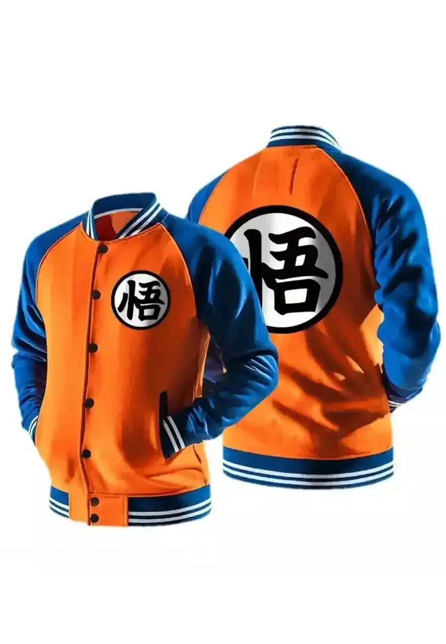 Dragon Ball Z Goku Baseball Bomber Jacket Films Jackets