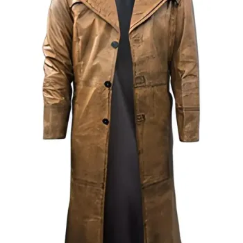 Duster Leather Brown Coat