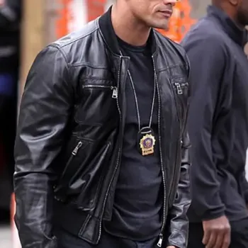 Dwayne Johnson The Rock Leather Jacket