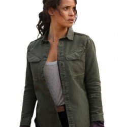 Adria Arjona Emerald City Green Jacket