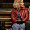 Emilia Clarke Last Christmas Red Leather Jacket