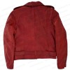 Emilia Clarke Last Christmas Red Leather Jacket