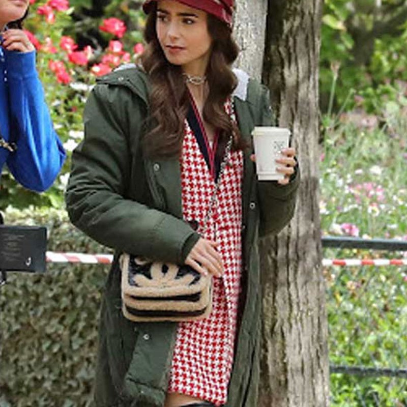 Emily in Paris Lily Collins Hooded Coat