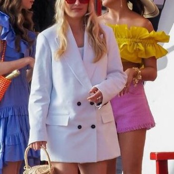 Emily In Paris S2 Camille Razat White Blazer