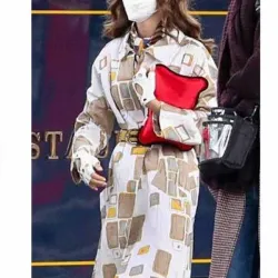 Emily In Paris S2 Lily Collins Crinkle Coat