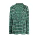 Emily In Paris S2 Lily Collins Green Houndstooth Blazer