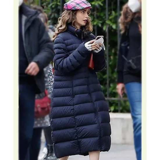 Emily In Paris S2 Lily Collins Puffer Coat