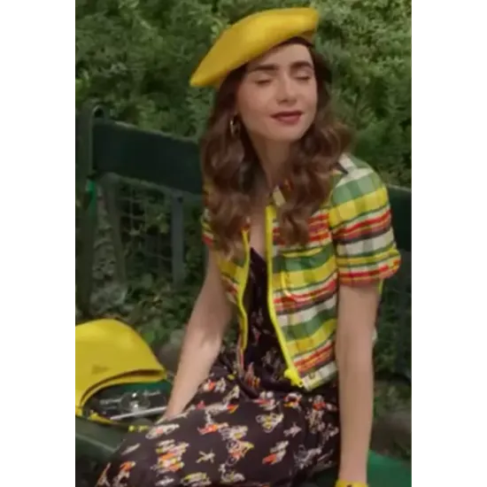 Emily In Paris S2 Lily Collins Yellow Jacket