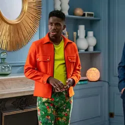 Emily in Paris S2 Samuel Arnold Orange Jacket