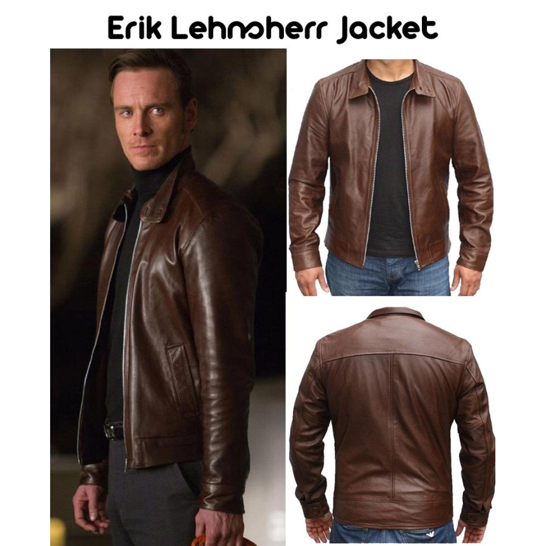 X Men First Class Leather Jacket - Erik Lehnsherr Jacket - FilmsJackets