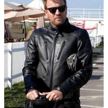 Ewan Mcgregor Goodwood Revival Motorcycle Leather Jacket