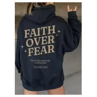 Faith Over Fear Black Hoodie