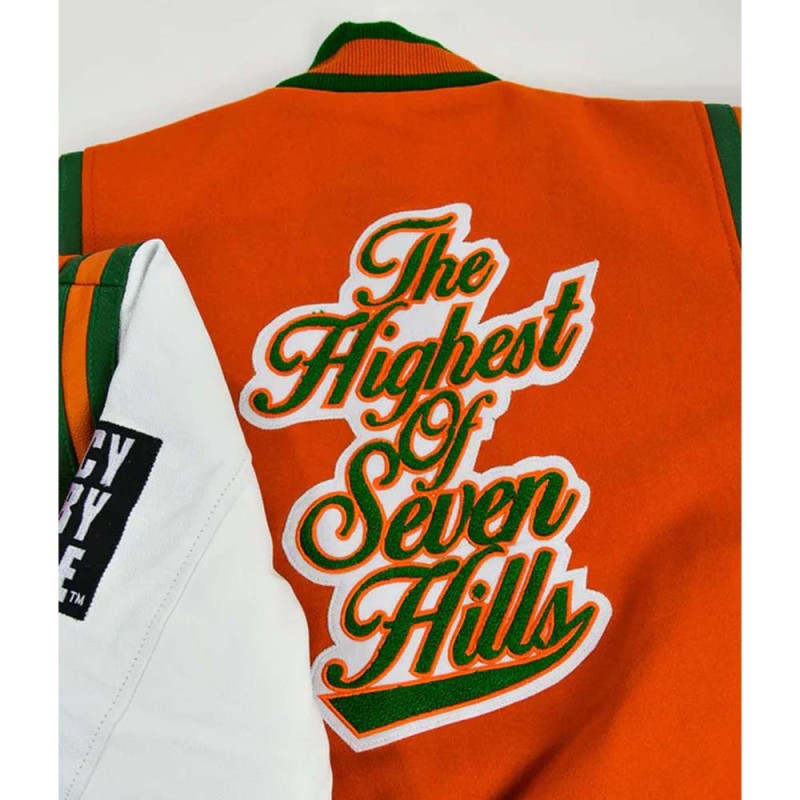 Famu Motto 2.0 Orange Varsity Jacket