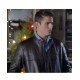 Sean Faris A Veteran's Christmas Brown Leather Jacket