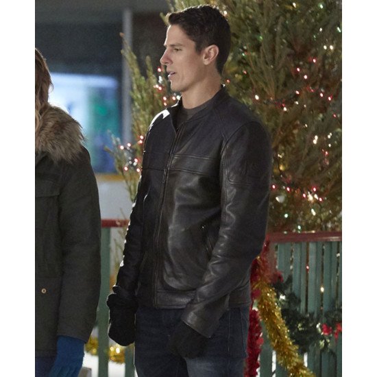 Sean Faris A Veteran's Christmas Brown Leather Jacket