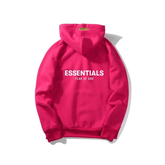 Fear Of God Essentials Pink Hoodie