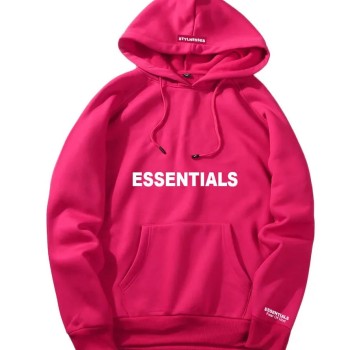 Fear Of God Essentials Pink Hoodie