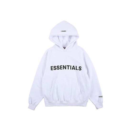 Fear Of God Essentials White Hoodie