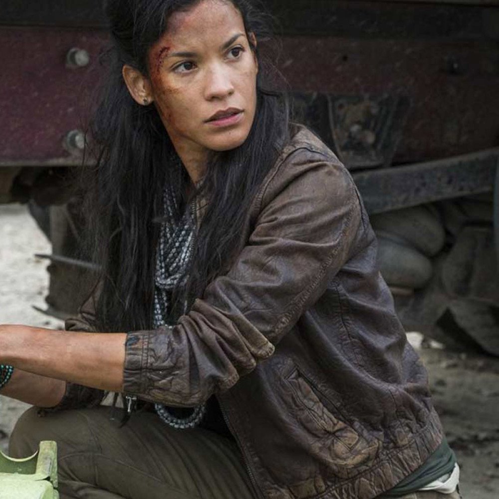 S04 Fear The Walking Dead Luciana Galvez Leather Jacket