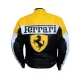 Ferrari Leather Motorcycle Yellow Jacket