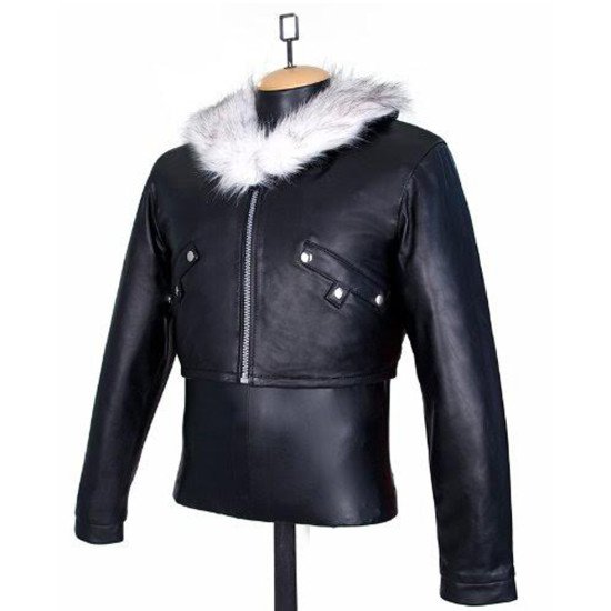 Final Fantasy 8 Squall Leonhart Fur Leather Jacket