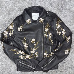 Find Me in Paris Jessica Lord Cropped Leather Jacket