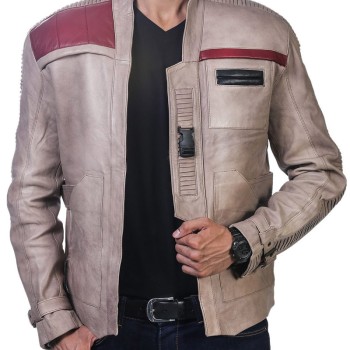 Star Wars Poe Dameron and Finn Leather Jacket