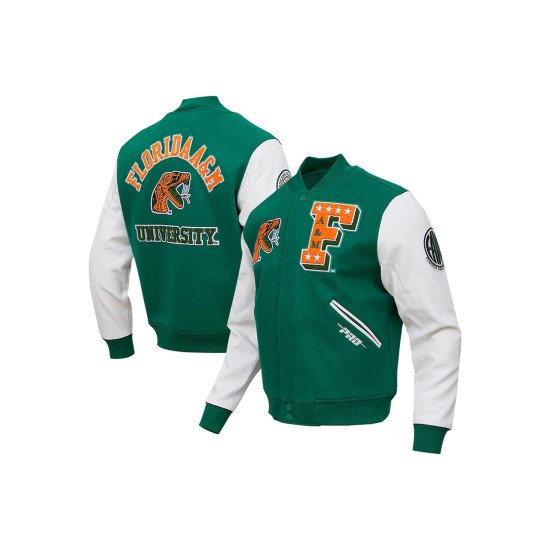 Florida A&M Rattlers Green Varsity Jacket