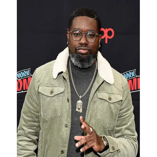 Free Guy Lil Rel Shearling Collar Corduroy Jacket