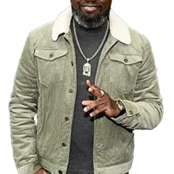 Free Guy Lil Rel Shearling Collar Corduroy Jacket