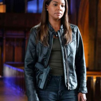 L.A.’s Finest Gabrielle Union Cafe Racer Leather Jacket