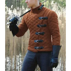 Gambeson Medieval Diamond Quilted Jacket