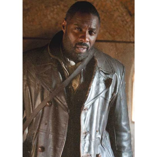 Ghost Rider Idris Elba Brown Leather Coat