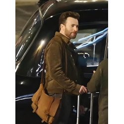 Ghosted Chris Evans Suede Jacket