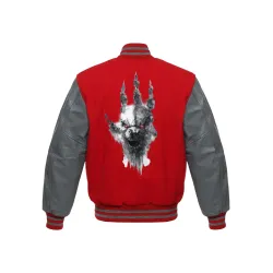 Godzilla x Kong Red Varsity Jacket