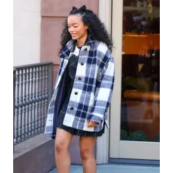 Gossip Girl 2021 Zoya Lott Flannel jacket