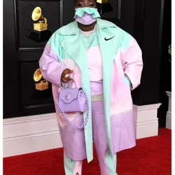 Grammy Awards Chika Pastel Fashion Long Coat